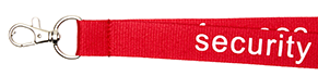Flöt 20mm. Rauð með SECURITY