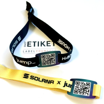 Armband fyrir viðburði með strikamerki eða qr kóða