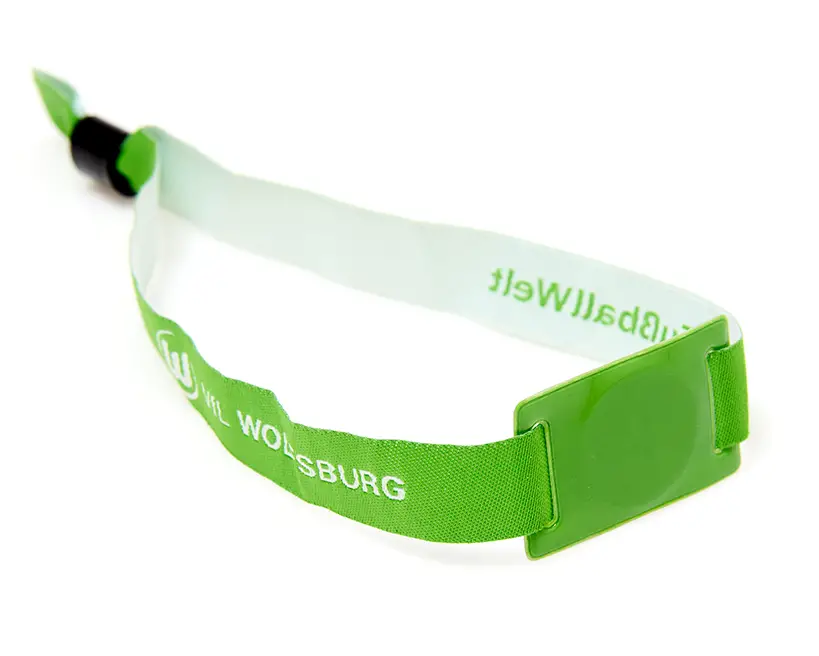 Hátíðararmbönd með RFID og mjúku rennispjaldi úr PVC