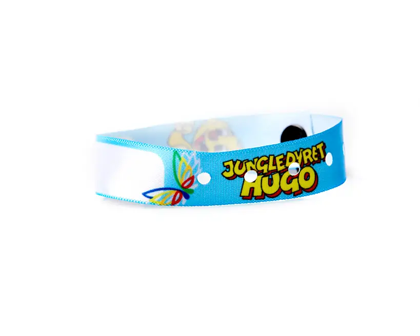 Satín efnisarmbönd með prenti