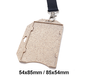 Kortahaldari úr lífplasti lóðrétt/lárétt 85x54 mm