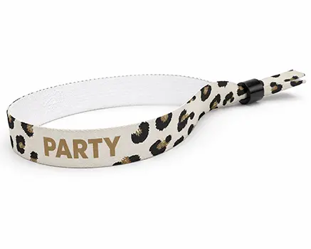 Leopardamynstrað hátíðararmband í brúnum tónum